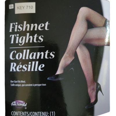 Red Fishnet Tights One Size Fits Most